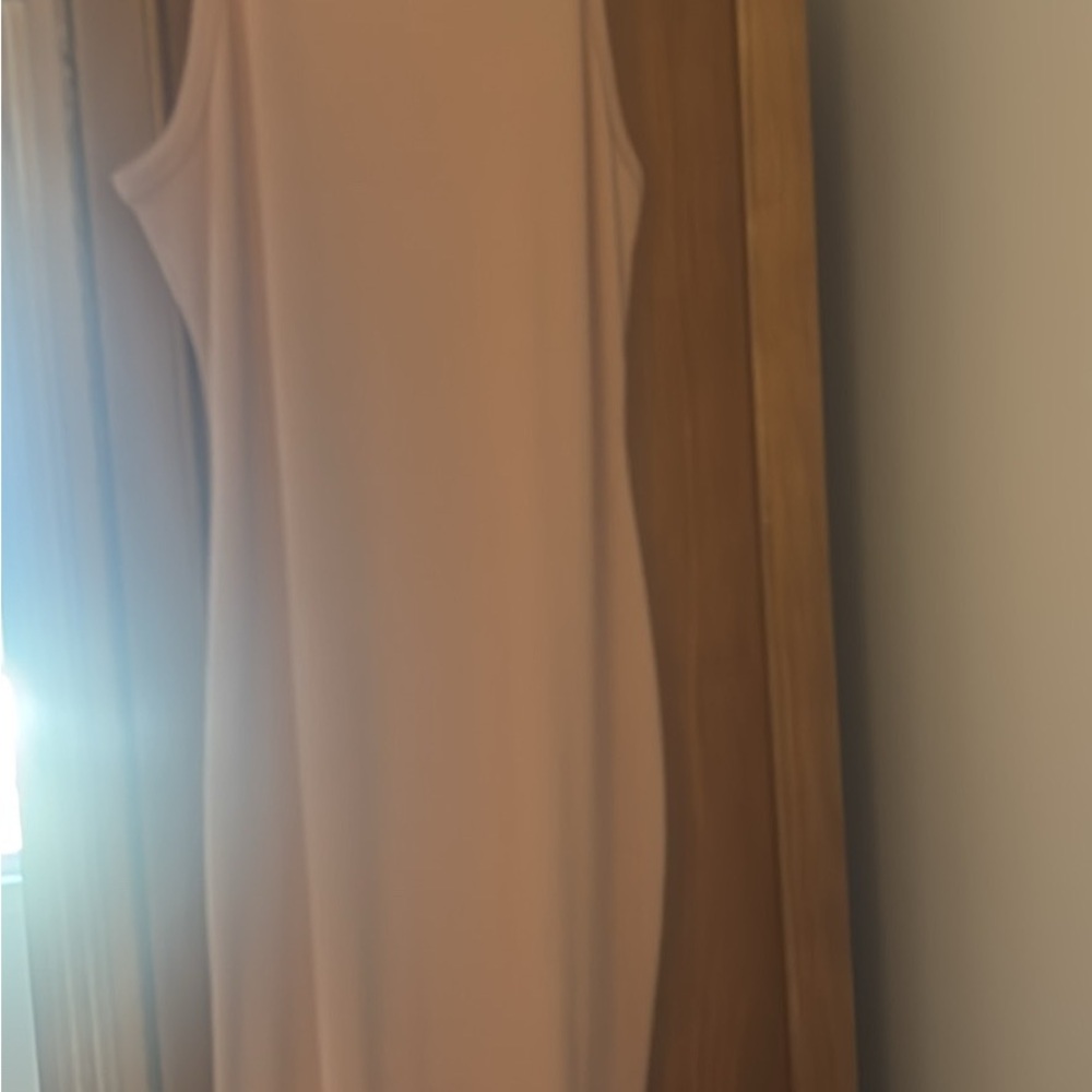 7 For All Mankind Sleeveless  Tee Maxi Dress +optional coordinated  necklace $15